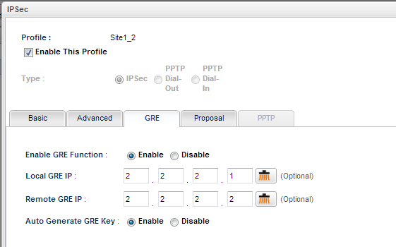 VPN Profile 2 (WAN2)